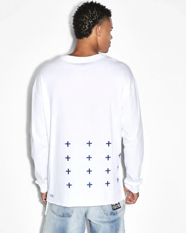 Ksubi T-Shirts-Rolls Kash Ls Tee Tru White