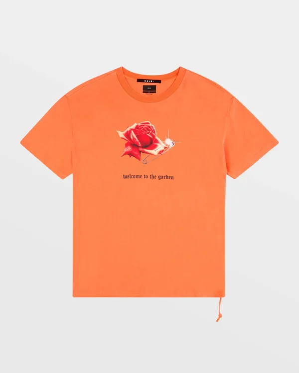 Ksubi T-Shirts-Rose Garden Biggie Ss Tee Fireball