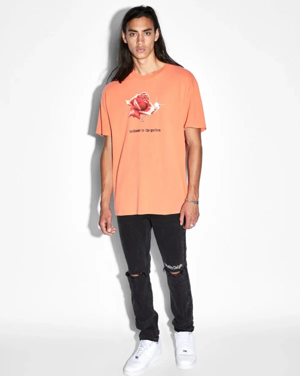 Ksubi T-Shirts-Rose Garden Biggie Ss Tee Fireball