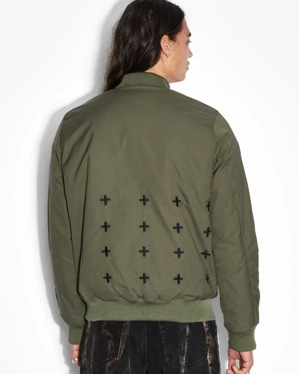 Ksubi Jackets-Royalty Bomber Jacket Khaki