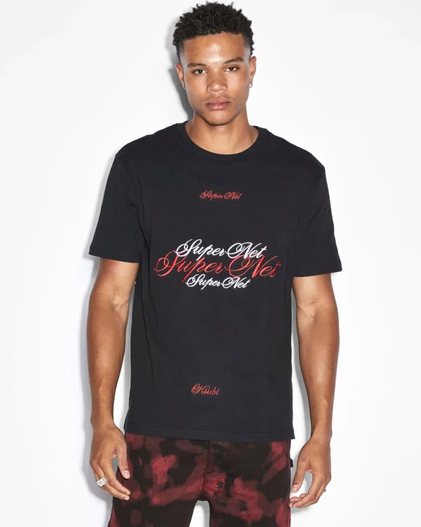 Ksubi T-Shirts-Scripted Kash Ss Tee Red/Black