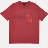 Ksubi Tops-999 Skull Kash Ss Tee Blood