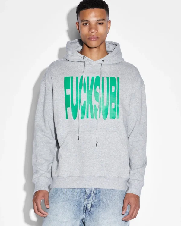 Ksubi T-Shirts-Slawn Biggie Hoodie Grey Marle