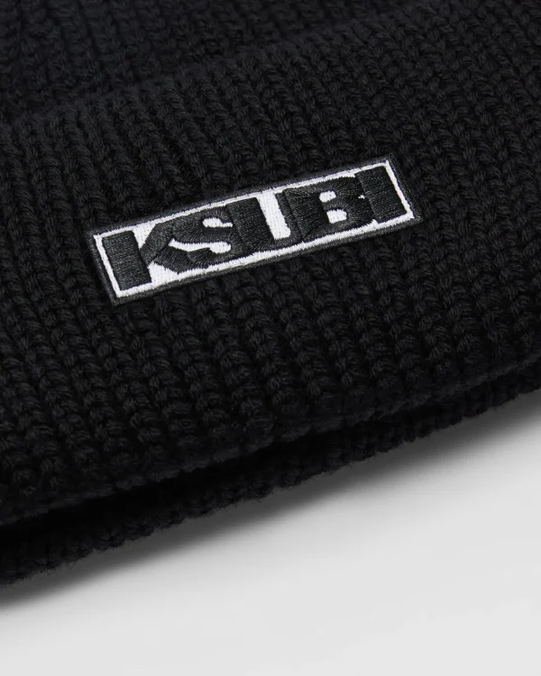 Ksubi Headwear-Sott Beanie Black/White