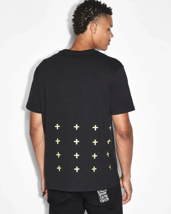 Ksubi T-Shirts-Token Kash Ss Tee Jet Black