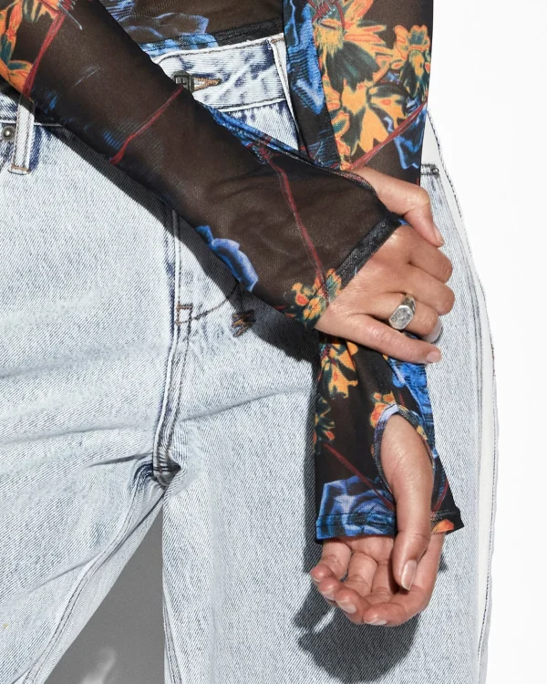 Ksubi Tops-Transfer Ls Top Cyberflora
