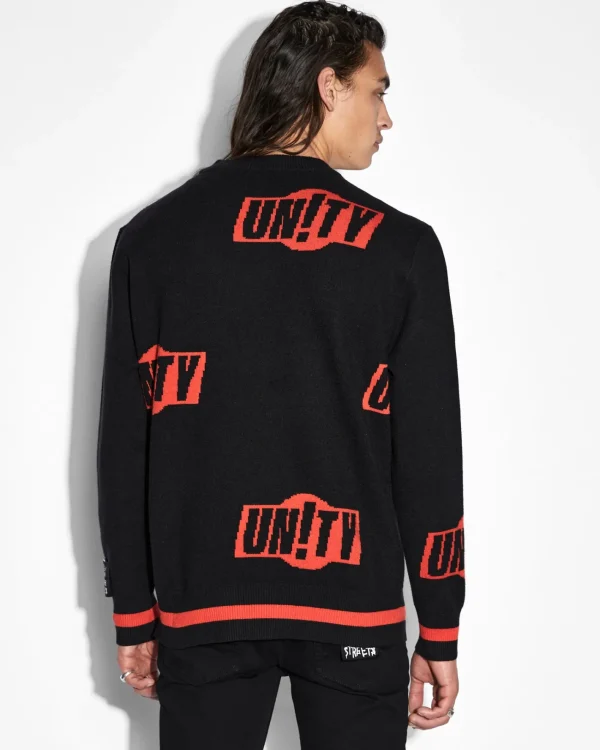 Ksubi Knits-Unity Sign Knit Crew Black