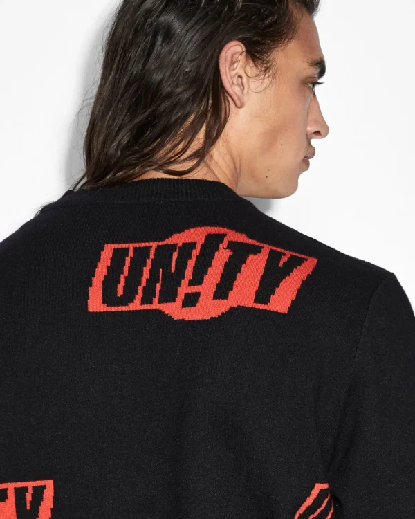 Ksubi Knits-Unity Sign Knit Crew Black
