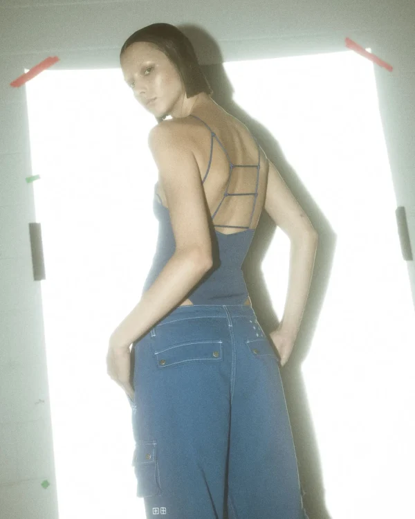 Ksubi Tops-Untamed Bodysuit Cobalt