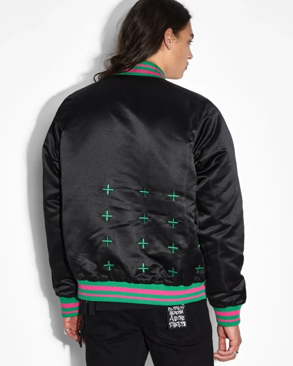 Ksubi Jackets-Unwise Bomber Jacket Black