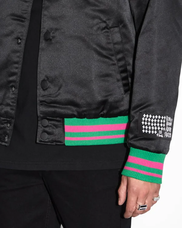 Ksubi Jackets-Unwise Bomber Jacket Black