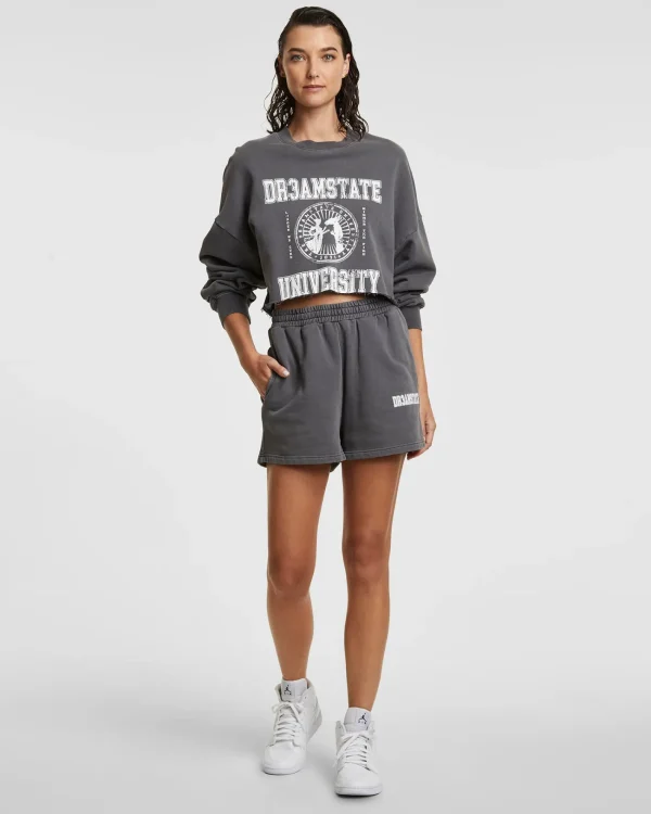 Ksubi Shorts-Varsity Trak Short Washed Grey
