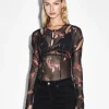 Ksubi Tops-Void Mesh Ls Top Consumed