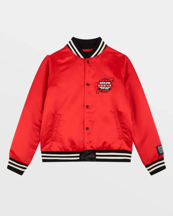 Ksubi Jackets-World Tour Jacket Red
