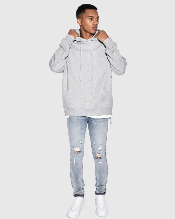 Ksubi Sweats-4 X 4 Biggie Hoodie Grey Marle