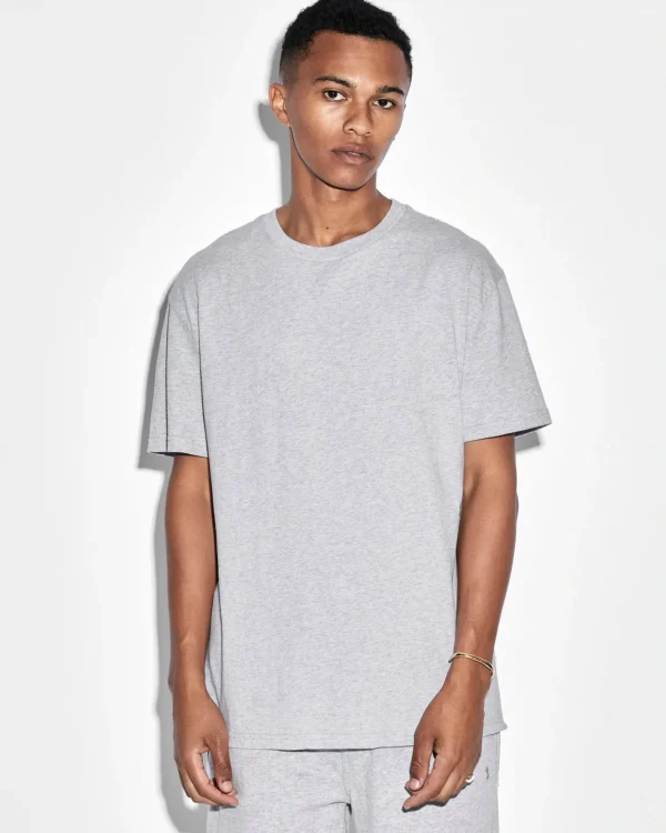 Ksubi T-Shirts-4 X 4 Biggie Ss Tee Grey Marle