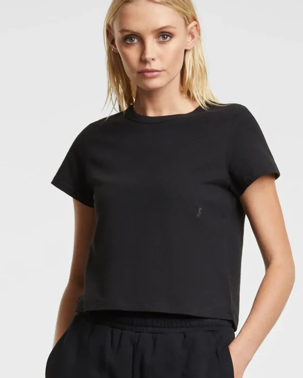 Ksubi Tops-3 X 4 Mini Ss Tee Jet Black