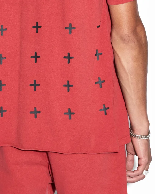 Ksubi T-Shirts-4X4 Biggie Ss Tee Crimson