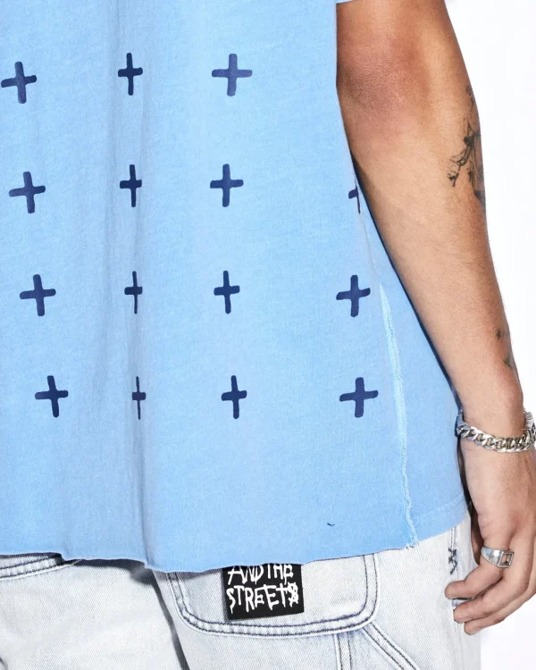 Ksubi T-Shirts-4X4 Biggie Ss Tee Lake