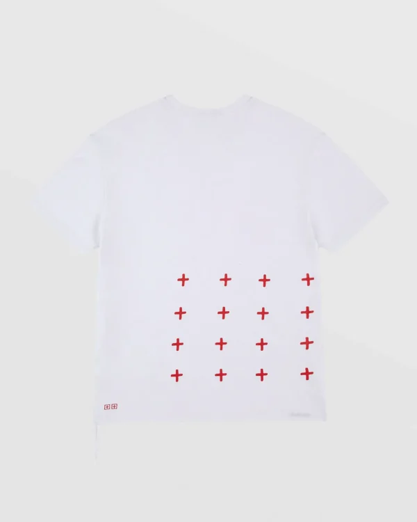 Ksubi T-Shirts-4X4 Biggie Ss Tee White/Red