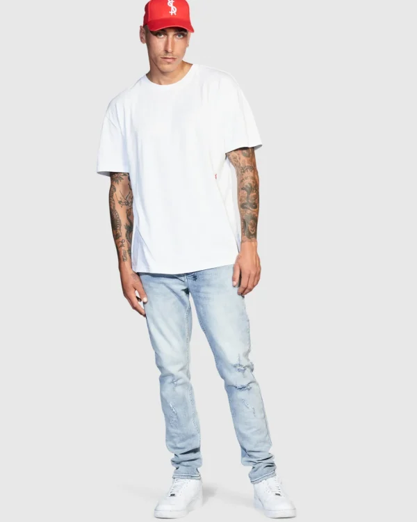 Ksubi T-Shirts-4X4 Biggie Ss Tee White/Red