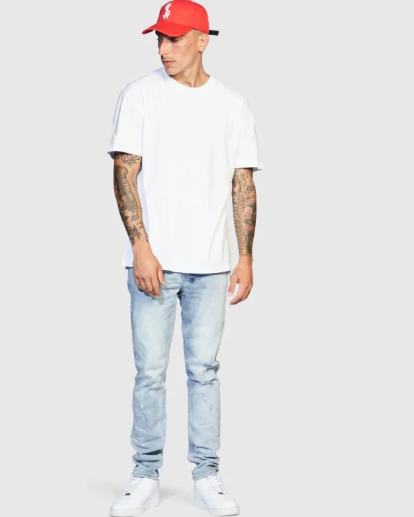 Ksubi T-Shirts-4X4 Biggie Ss Tee White/Red
