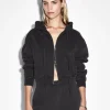 Ksubi Tops-3X4 Origin Cropped Hoodie Washed Black